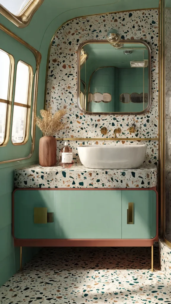 15 Retro Geometric Van Bathroom Designs 9 tg8 1