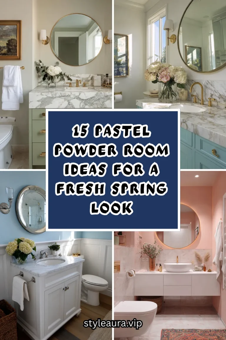 15 Pastel Powder Room Ideas for a Fresh Spring Look 15 15 Pastel Powder Room Ideas for a Fresh Spring Look