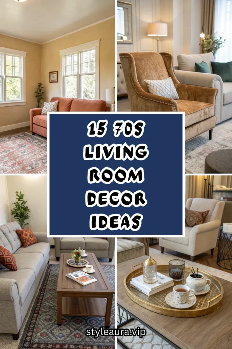 15 70s Living Room Decor Ideas
