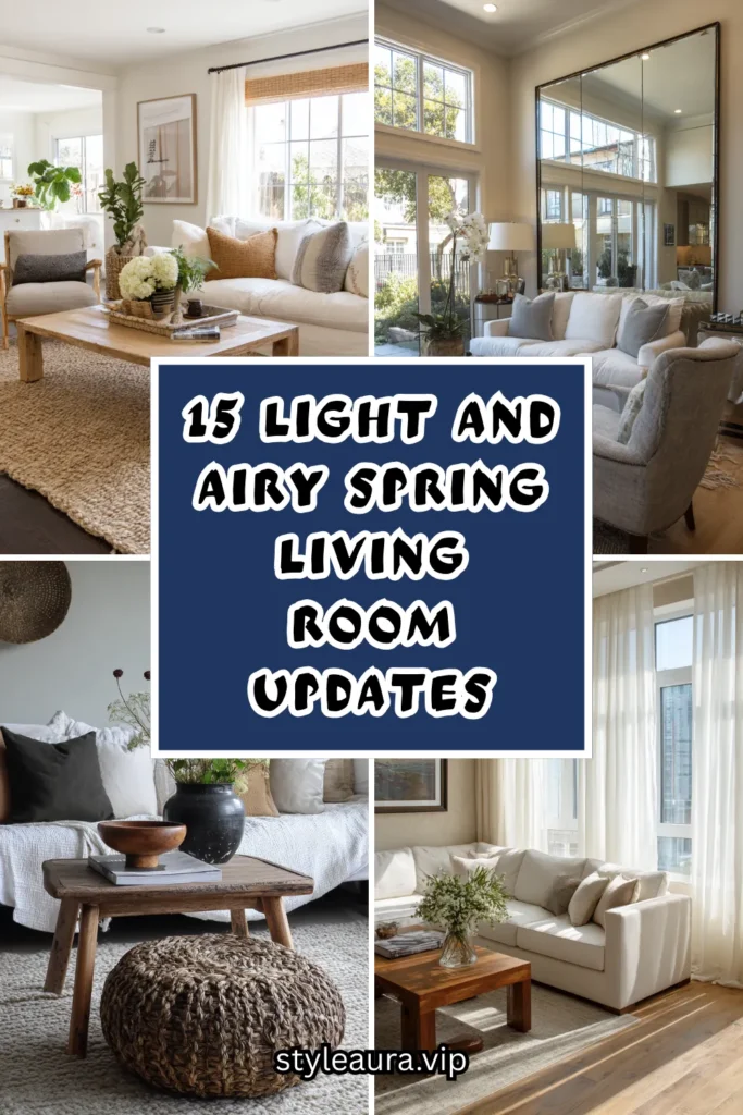 15 Light and Airy Spring Living Room Updates 1 15 10