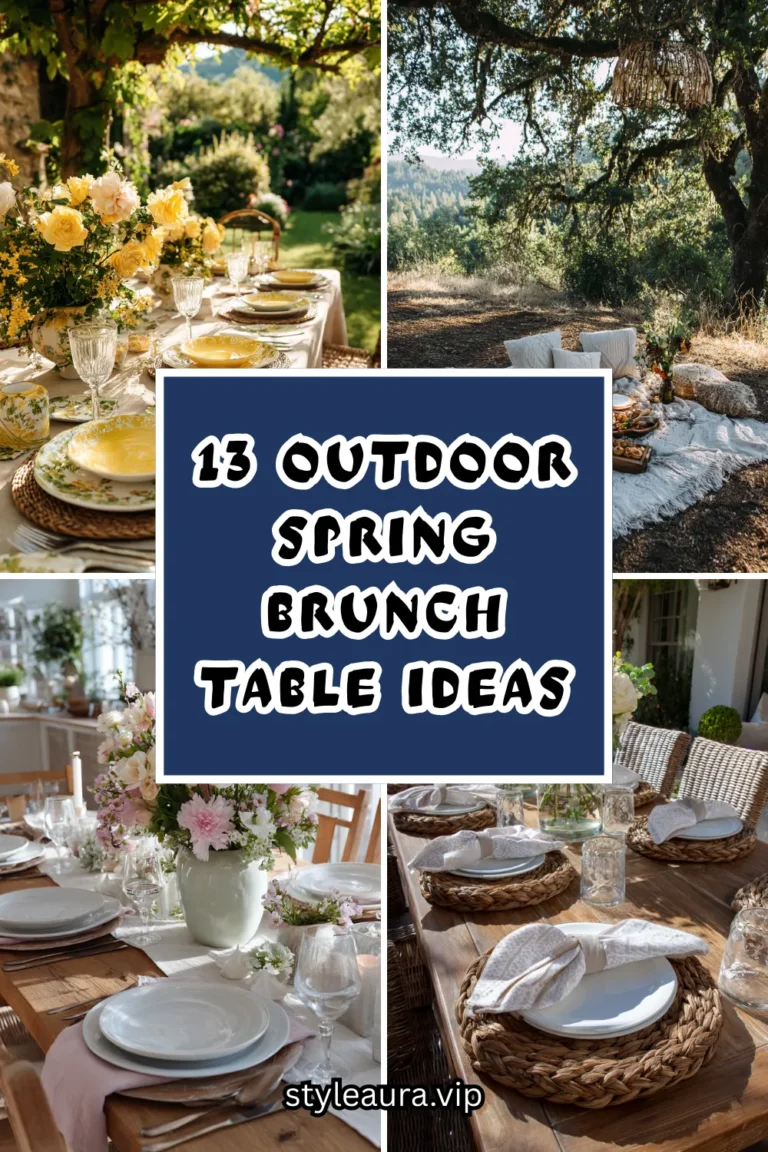 13 Outdoor Spring Brunch Table Ideas