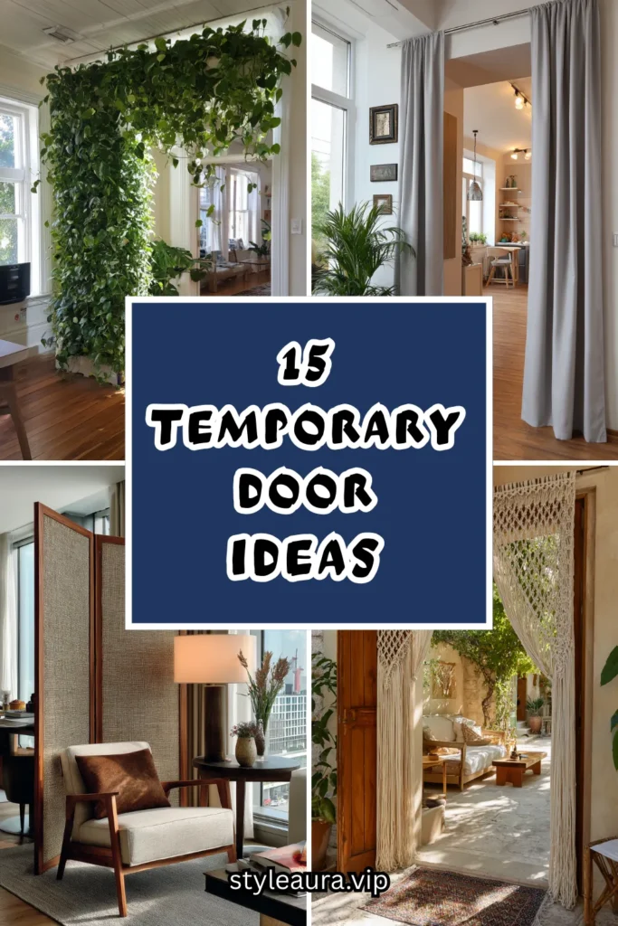 15 Temporary Door Ideas for the Home 1 15 14