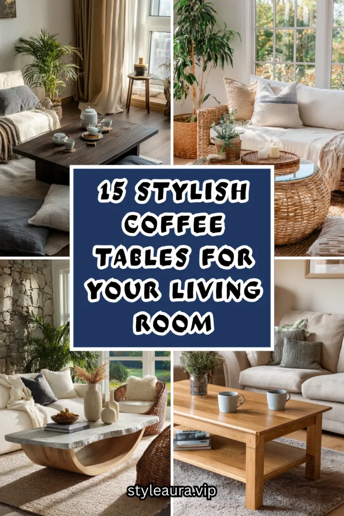 15 Stylish Coffee Tables for Your Living Room 1 15 2