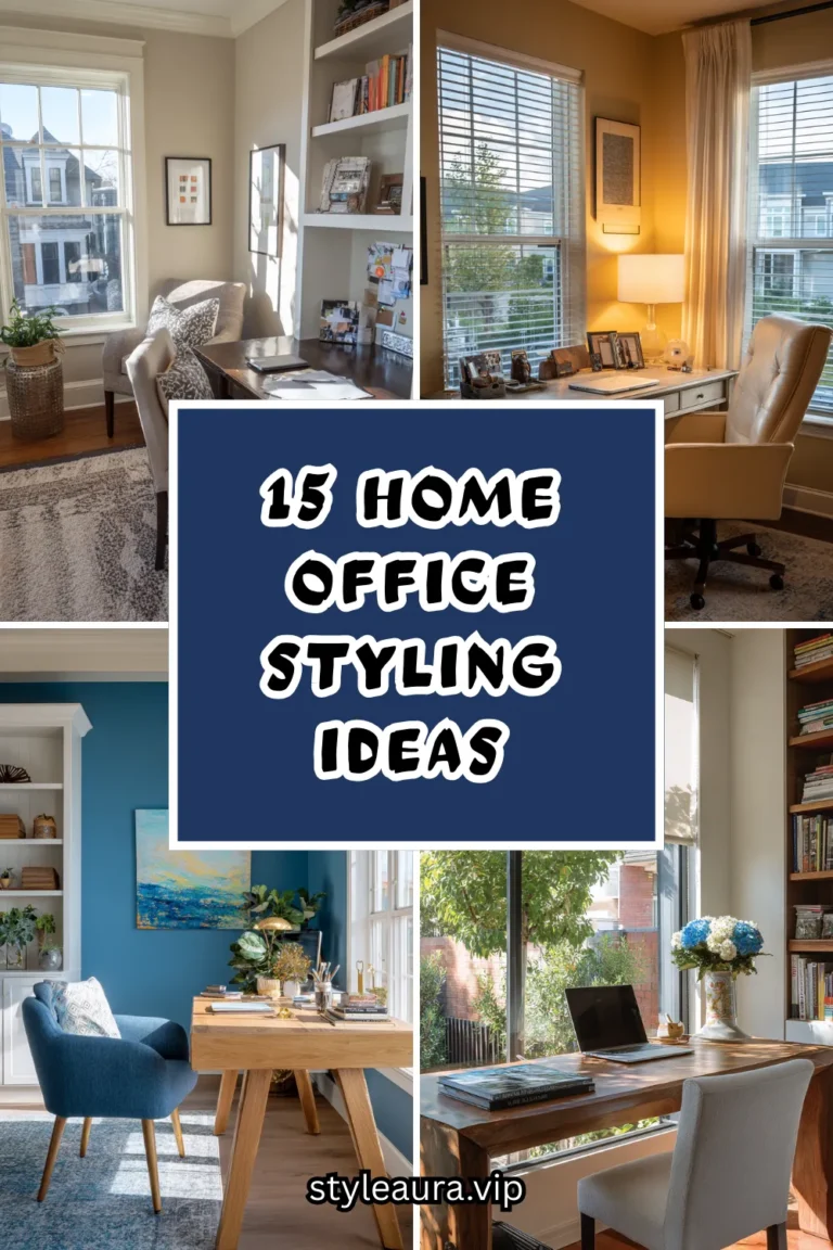 15 Home Office Styling Ideas That Boost Focus