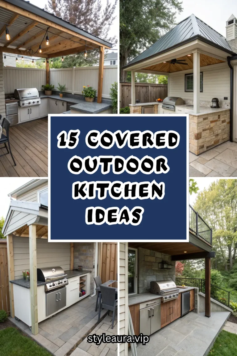 15 Covered Outdoor Kitchen Ideas Perfect for Smaller Spaces