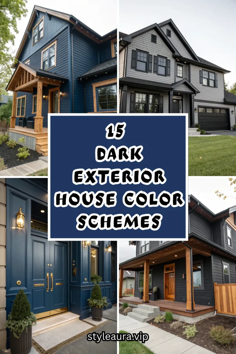 15 Dark Exterior House Color Schemes That Feel Bold, Sophisticated, and Timeless 20 15 Dark Exterior House Color Schemes That Feel Bold, Sophisticated, and Timeless