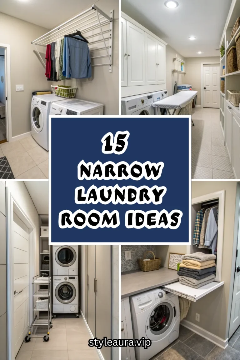 15 Narrow Laundry Room Ideas That Maximize Every Inch