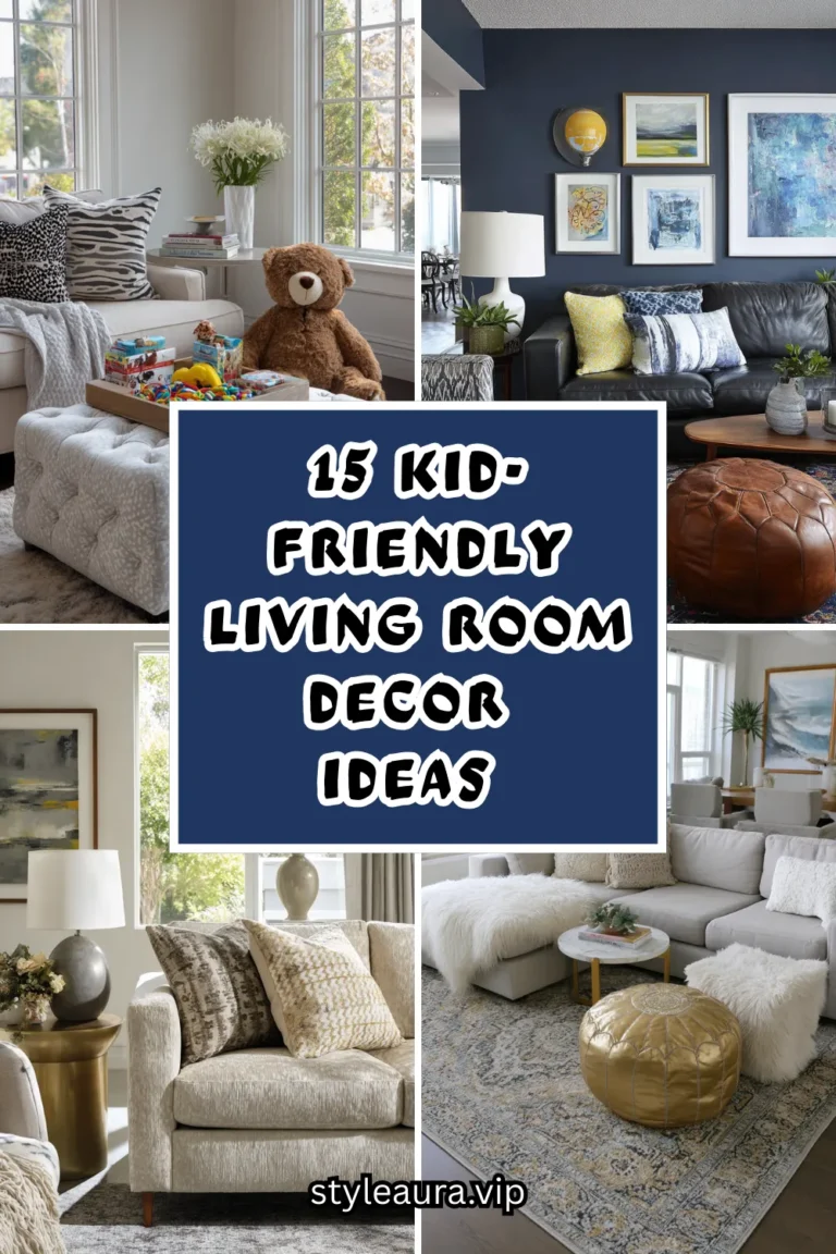 15 Kid-Friendly Living Room Decor Ideas for Stylish and Practical Spaces