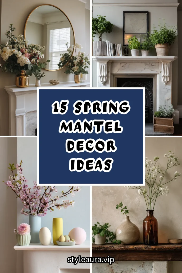 15 Spring Mantel Decor Ideas for a Seasonal Refresh