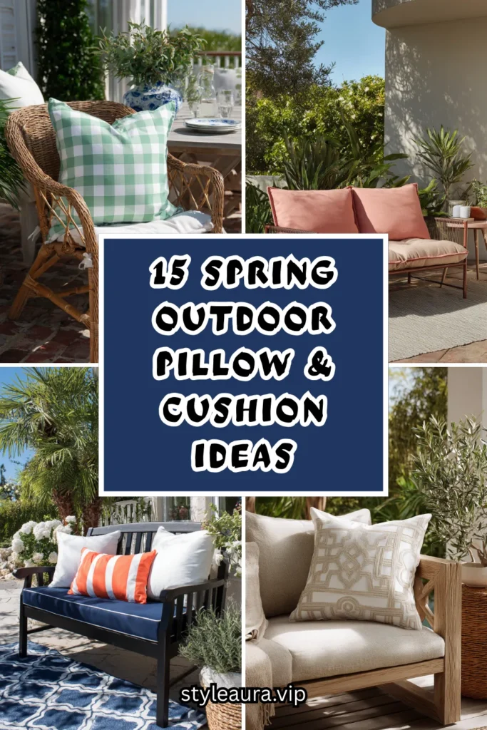 15 Spring Outdoor Pillow & Cushion Ideas 1 15 26 1