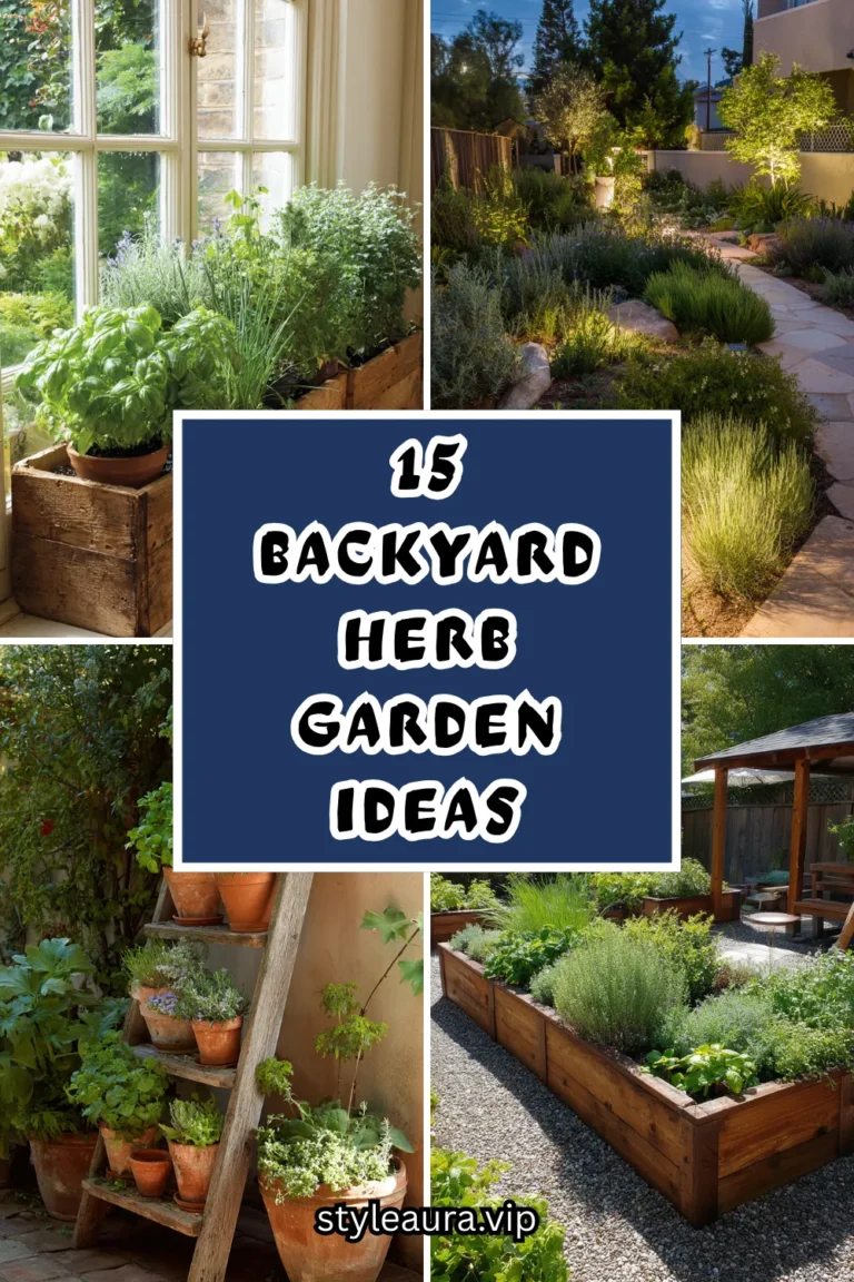 15 Stunning Yet Functional Backyard Herb Garden Ideas