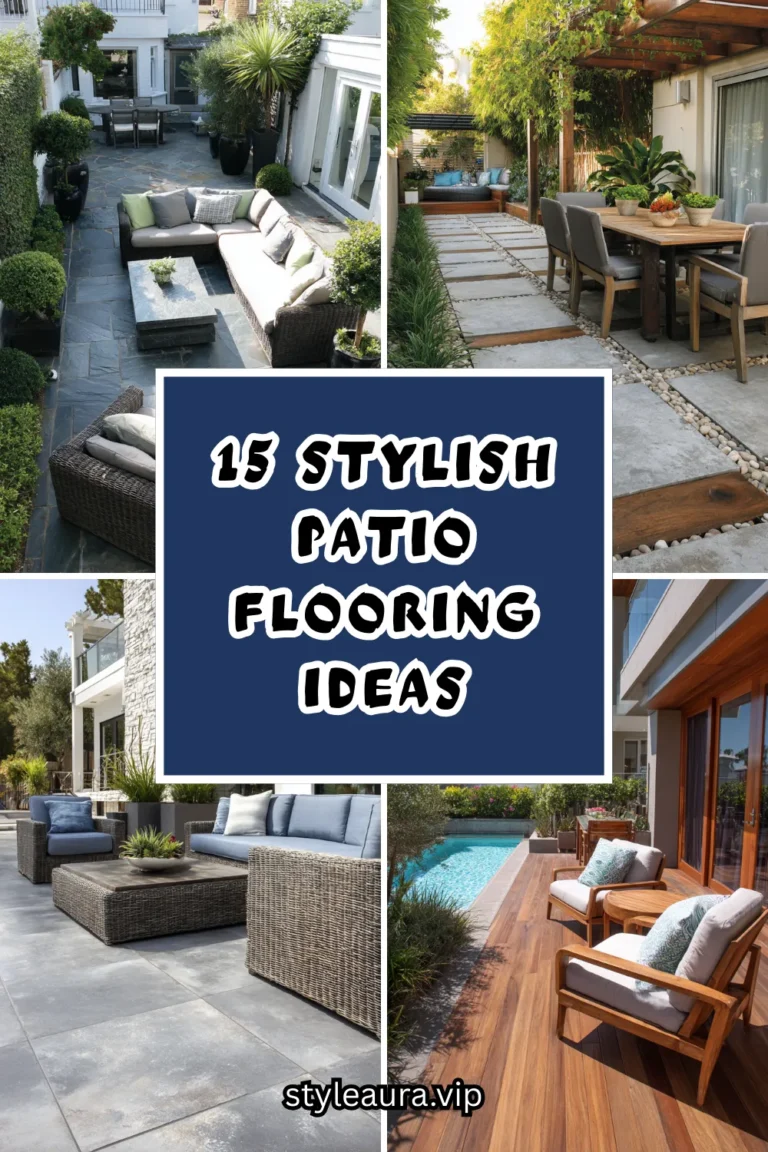 15 Stylish Patio Flooring Ideas for a Sleek, Modern Space 22 15 Stylish Patio Flooring Ideas for a Sleek, Modern Space