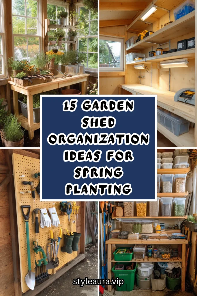 15 Garden Shed Organization Ideas for Spring Planting 1 15 5