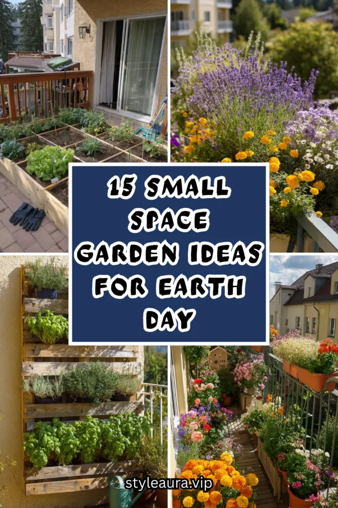15 Small Space Garden Ideas for Earth Day 1 15 50