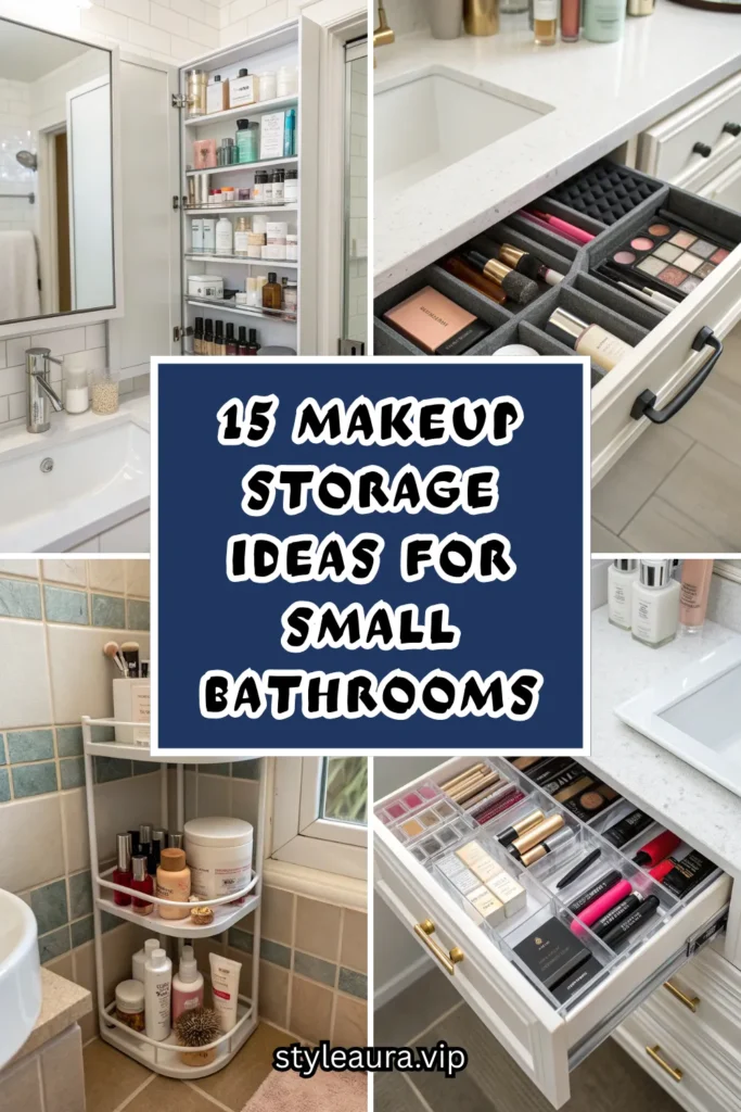 15 Makeup Storage Ideas for Small Bathrooms 1 15