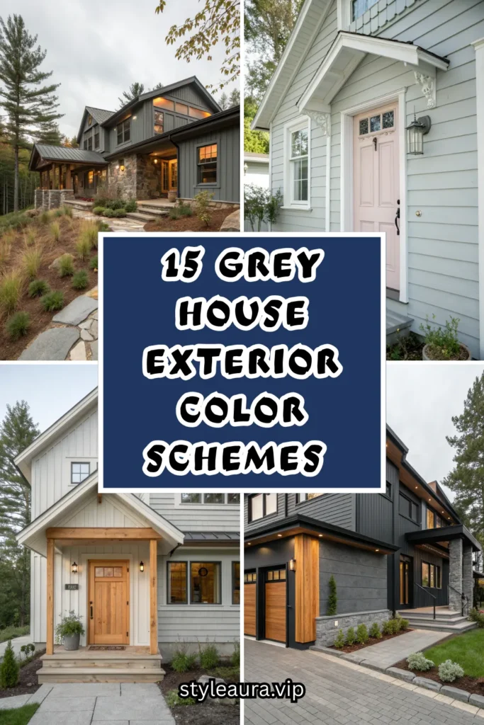 15 Grey House Exterior Color Schemes That Look Modern, Timeless, and Stylish 1 15 76