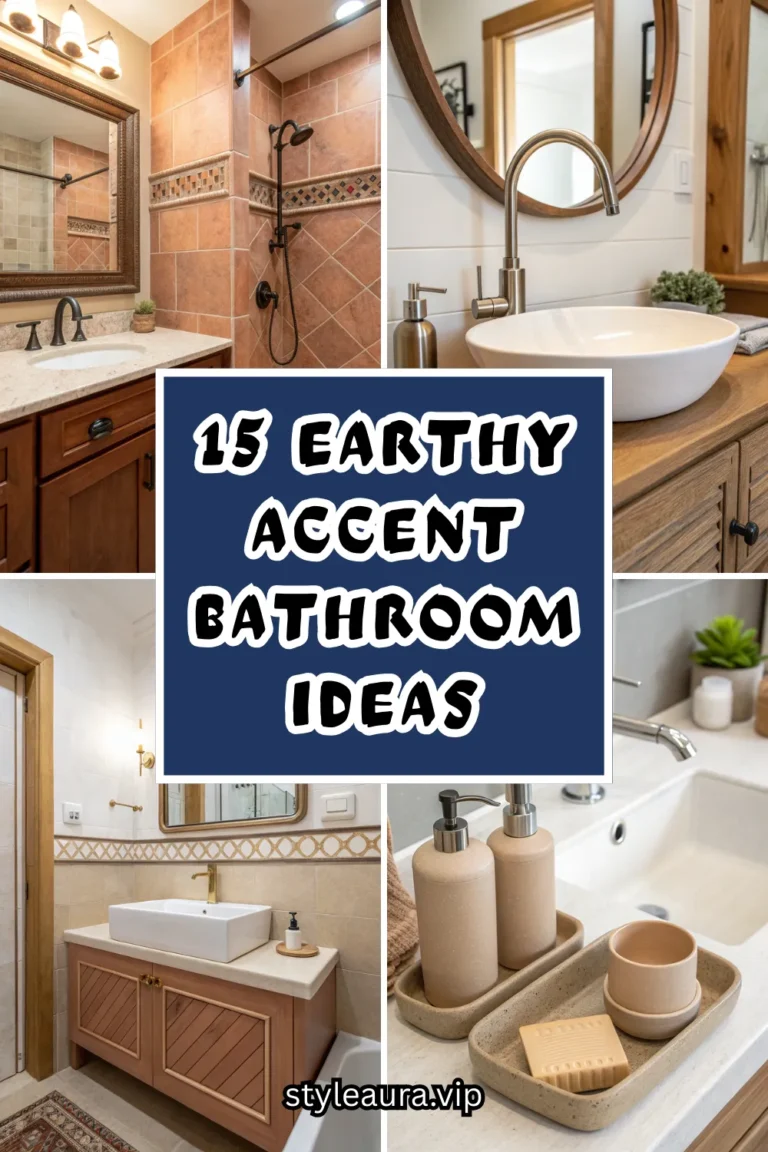 15 Earthy Accent Bathroom Ideas for a Warm, Grounded Space