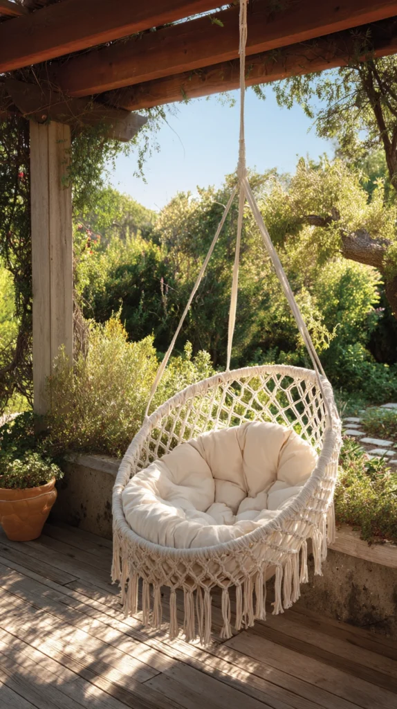 15 Relaxing Swing and Hammock Ideas for a Cozy Backyard 8 cg 7