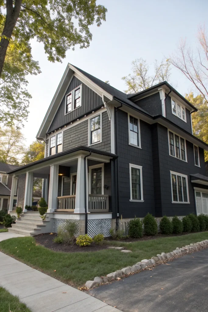 15 Dark Exterior House Color Schemes That Feel Bold, Sophisticated, and Timeless 16 dc 15 1