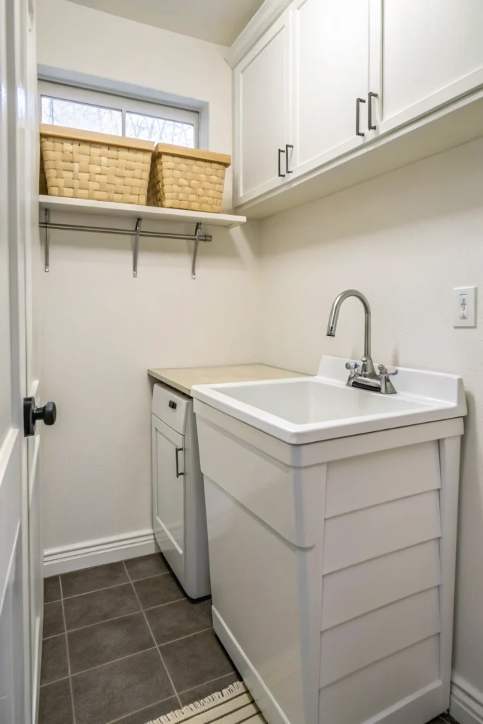 15 Narrow Laundry Room Ideas That Maximize Every Inch 8 df 7