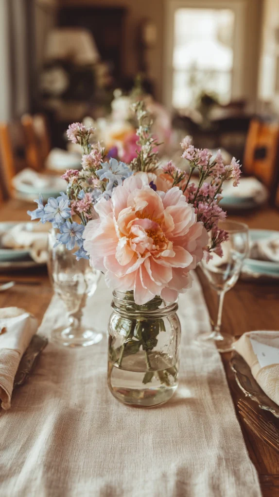 15 Spring Farmhouse Dining Table Centerpiece Ideas 2 gs 1