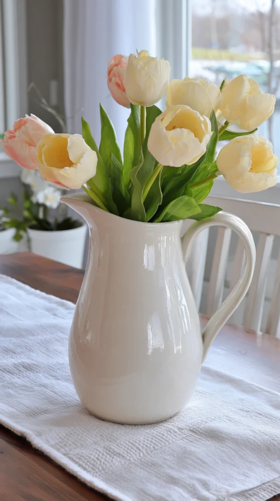 15 Spring Farmhouse Dining Table Centerpiece Ideas 4 gs 3