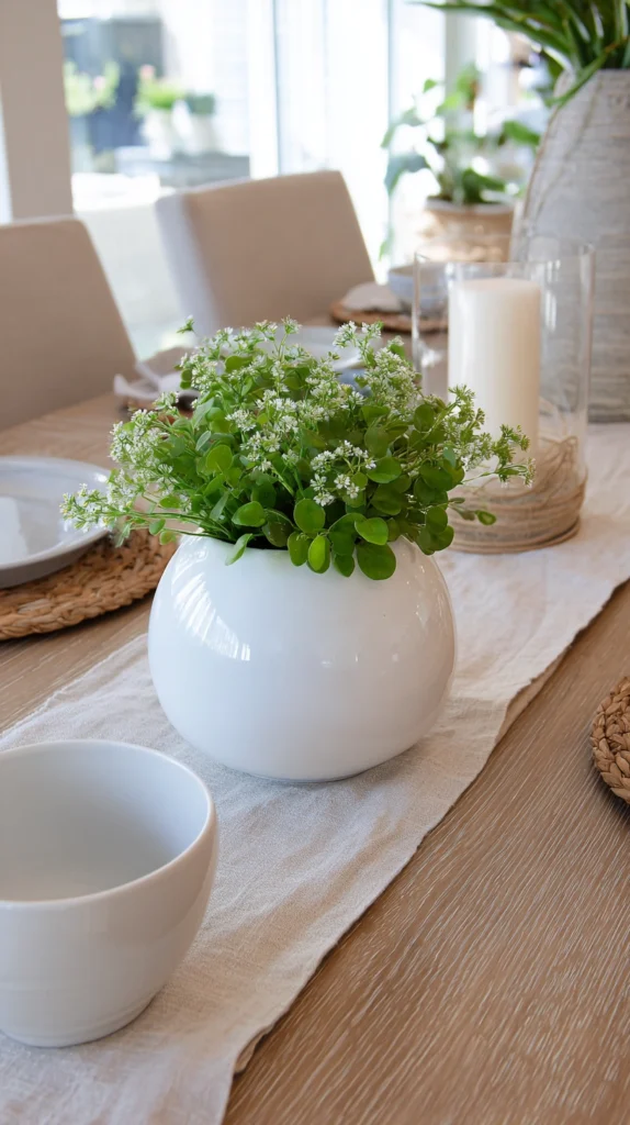 15 Spring Farmhouse Dining Table Centerpiece Ideas 7 gs 6