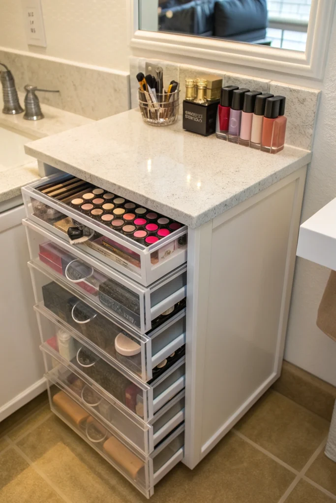 15 Makeup Storage Ideas for Small Bathrooms 10 kn 10
