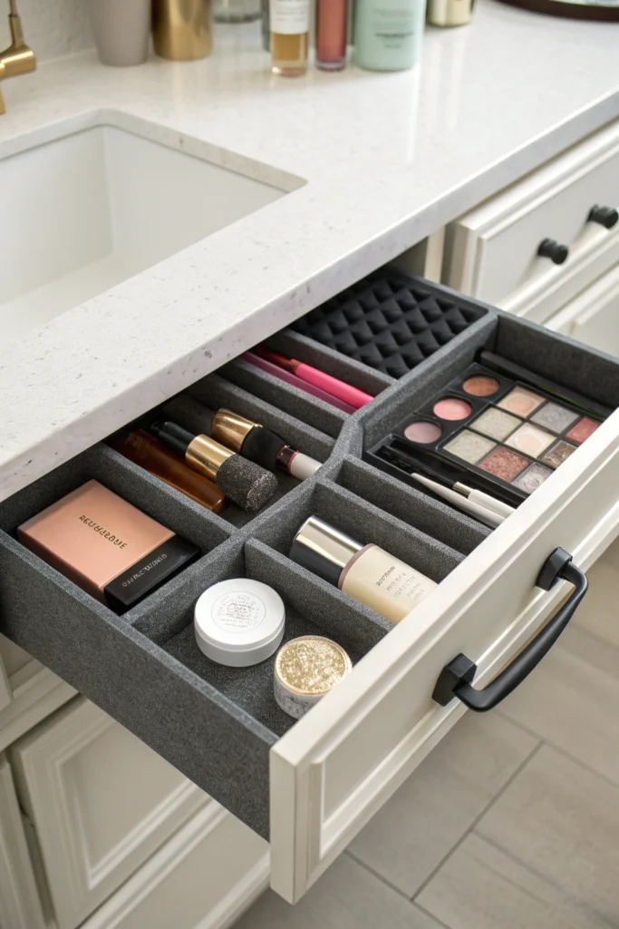 15 Makeup Storage Ideas for Small Bathrooms 13 kn 13