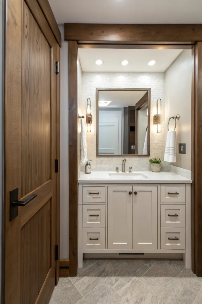 15 Small Bathroom Pocket Door Ideas That Save Space and Elevate Style 14 qc 13