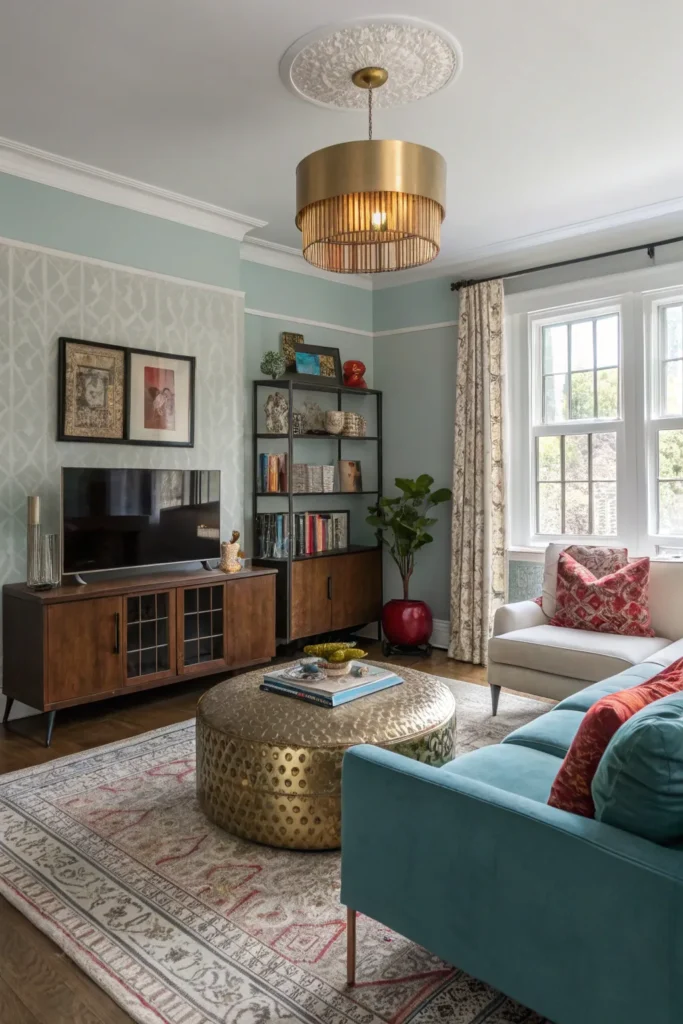 15 Quirky Living Room Decor Ideas That Break the Rules 16 wa 15 1