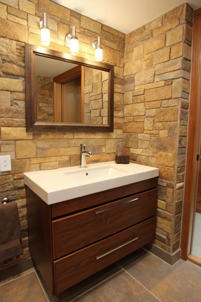 15 Earthy Accent Bathroom Ideas for a Warm, Grounded Space 13 zs 12