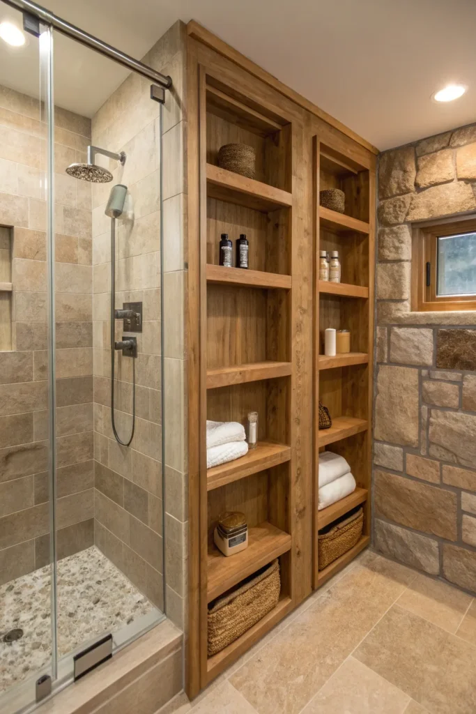 15 Earthy Accent Bathroom Ideas for a Warm, Grounded Space 14 zs 13