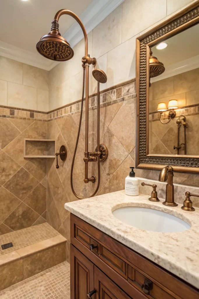 15 Earthy Accent Bathroom Ideas for a Warm, Grounded Space 8 zs 7