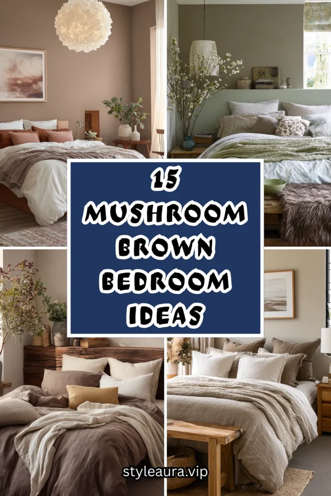 15 Mushroom Brown Bedroom Ideas for an Earthy Aesthetic 1 15 10