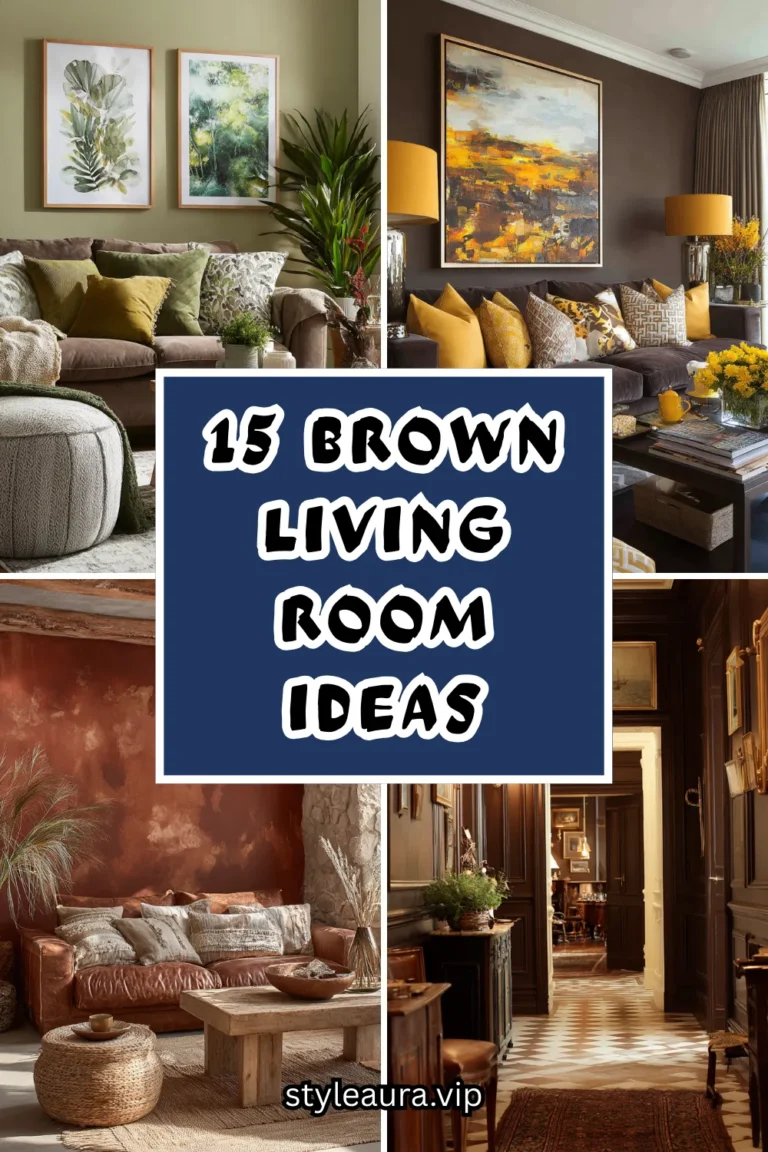 15 Brown Living Room Ideas for a Warm Inviting Space