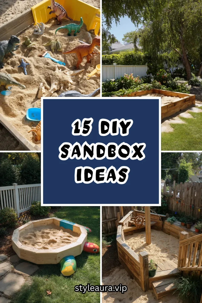 15 DIY Sandbox Ideas Your Kids Will Actually Play In