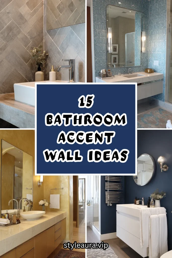 15 Bathroom Accent Wall Ideas for a Stunning Feature 1 15 23