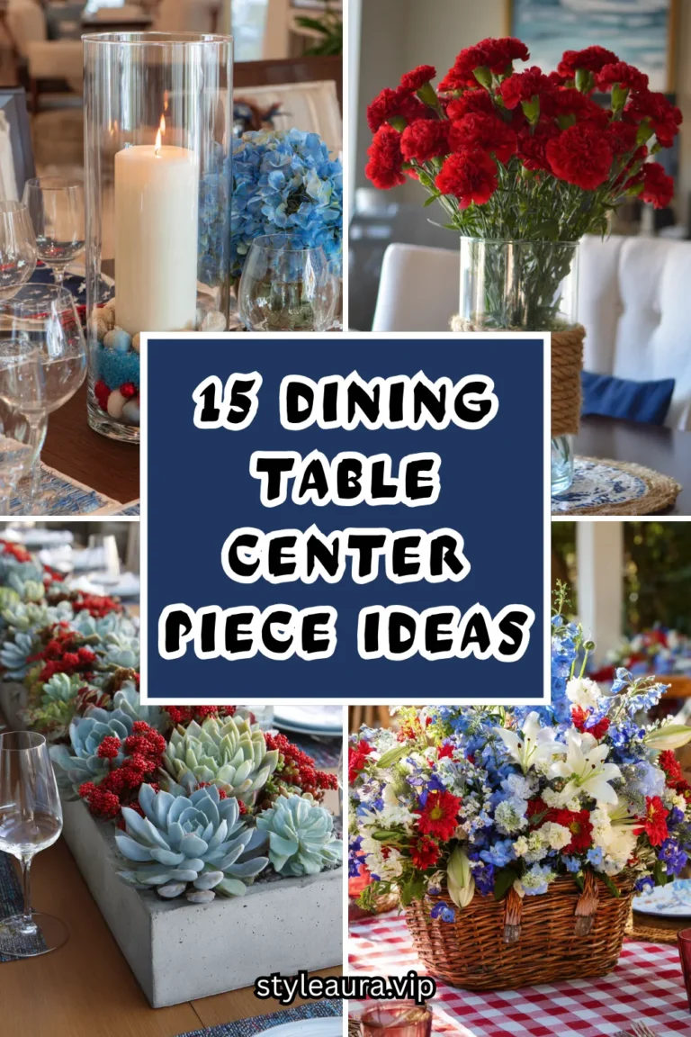 15 Festive Dining Table Centerpiece Ideas for Memorial Day Celebrations