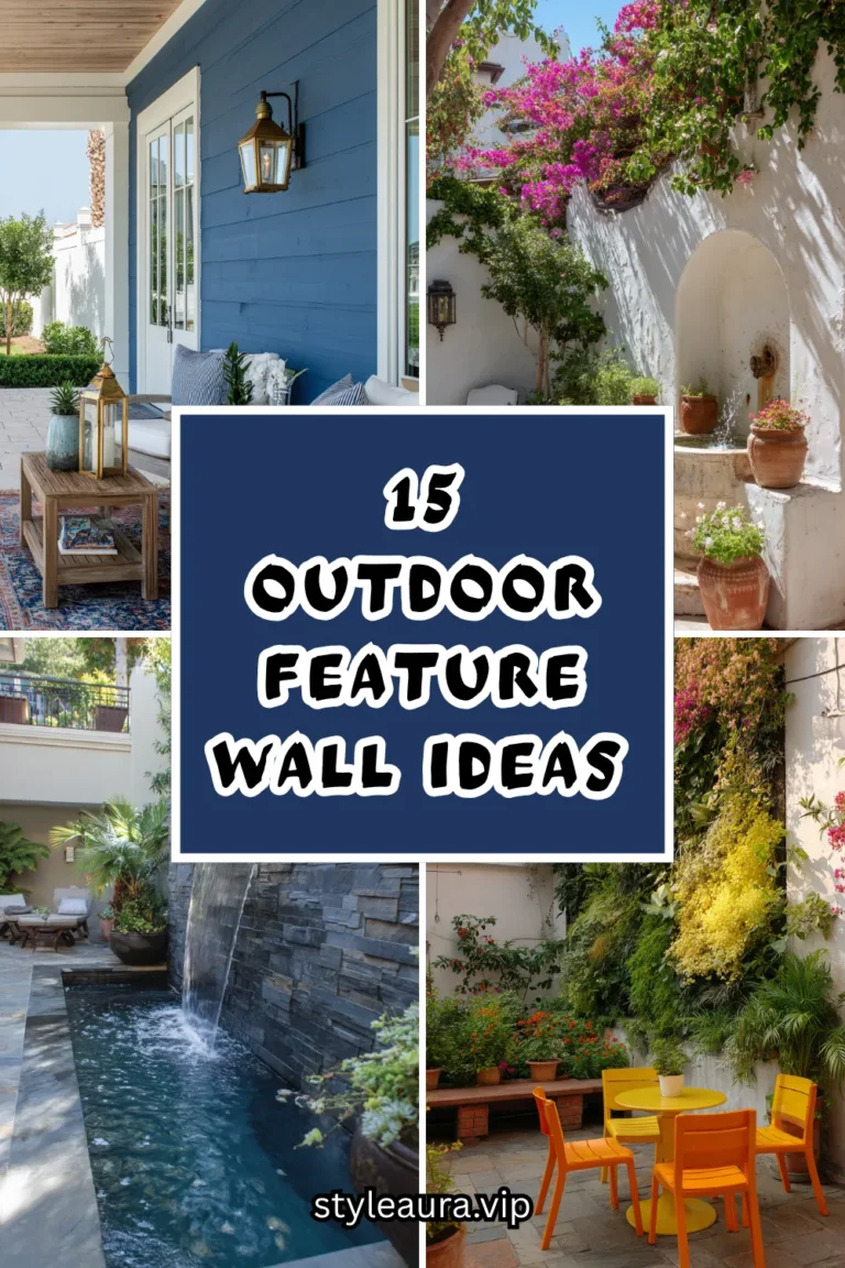 15 Outdoor Feature Wall Ideas That Steal the Show