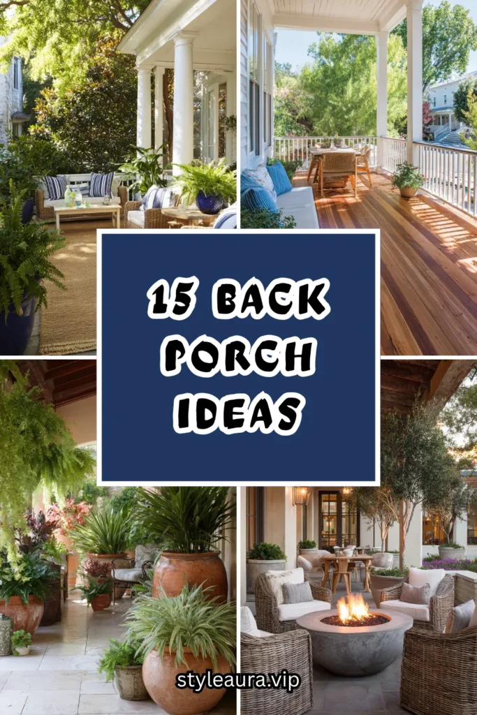 15 Back Porch Ideas 1 15 36