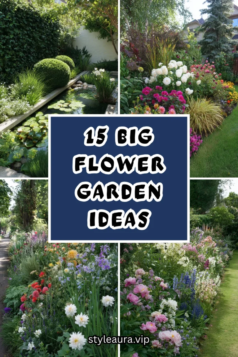 15 Big Flower Garden Ideas