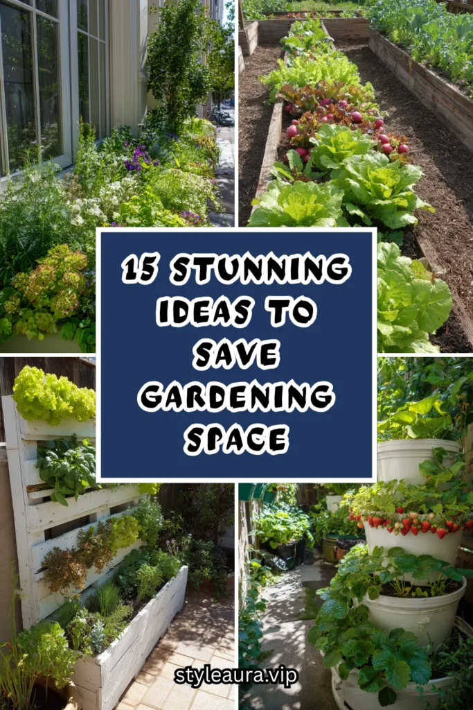 15 Stunning Ideas to Save Gardening Space 1 15 6