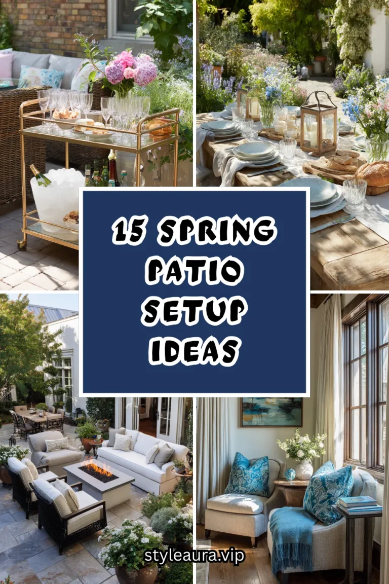 15 Spring Patio Setup Ideas for Cozy Gatherings