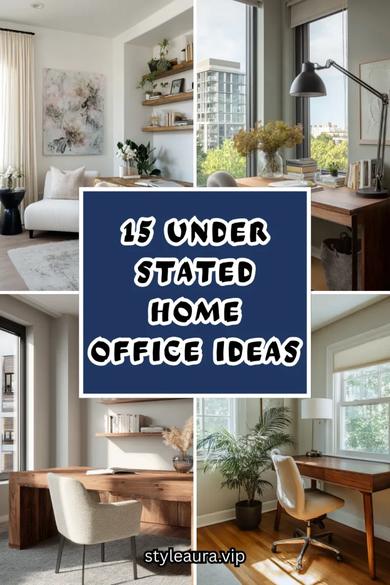 15 Understated Home Office Ideas for Elegant Productivity