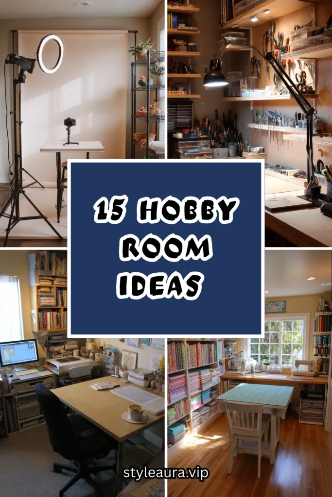 15 Hobby Room Ideas for a Creative and Organized Space 1 15 79