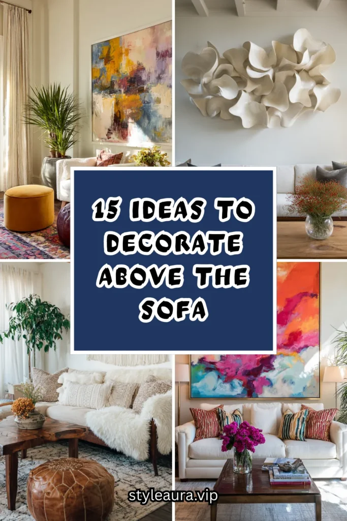 15 Ideas to Decorate Above the Sofa 1 15 90