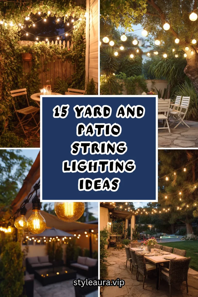 15 Yard and Patio String Lighting Ideas