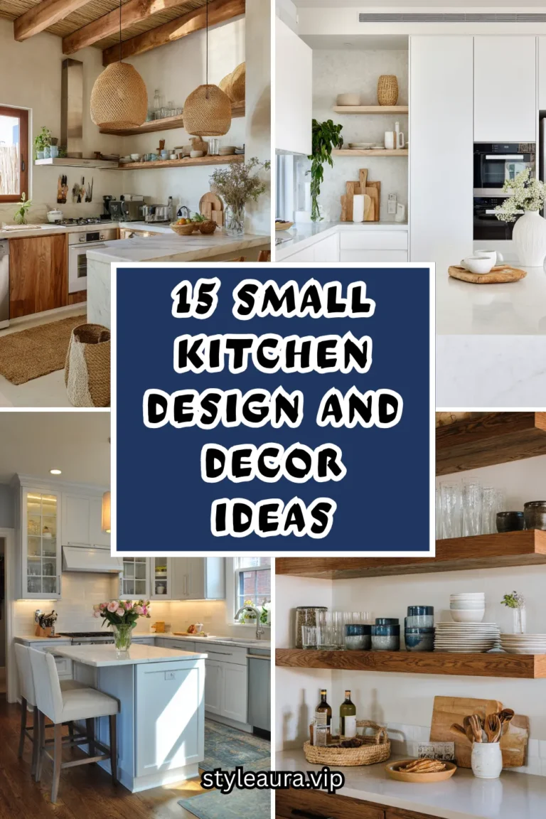 15 Small Kitchen Design and Decor Ideas