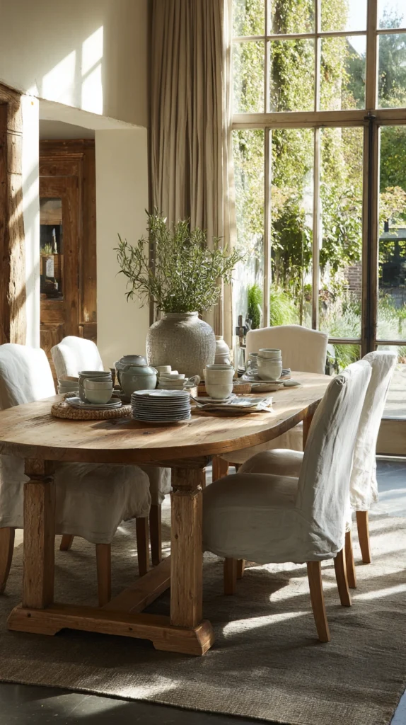 15 Oval Dining Table Ideas for a Soft, Elegant Look 3 df 2